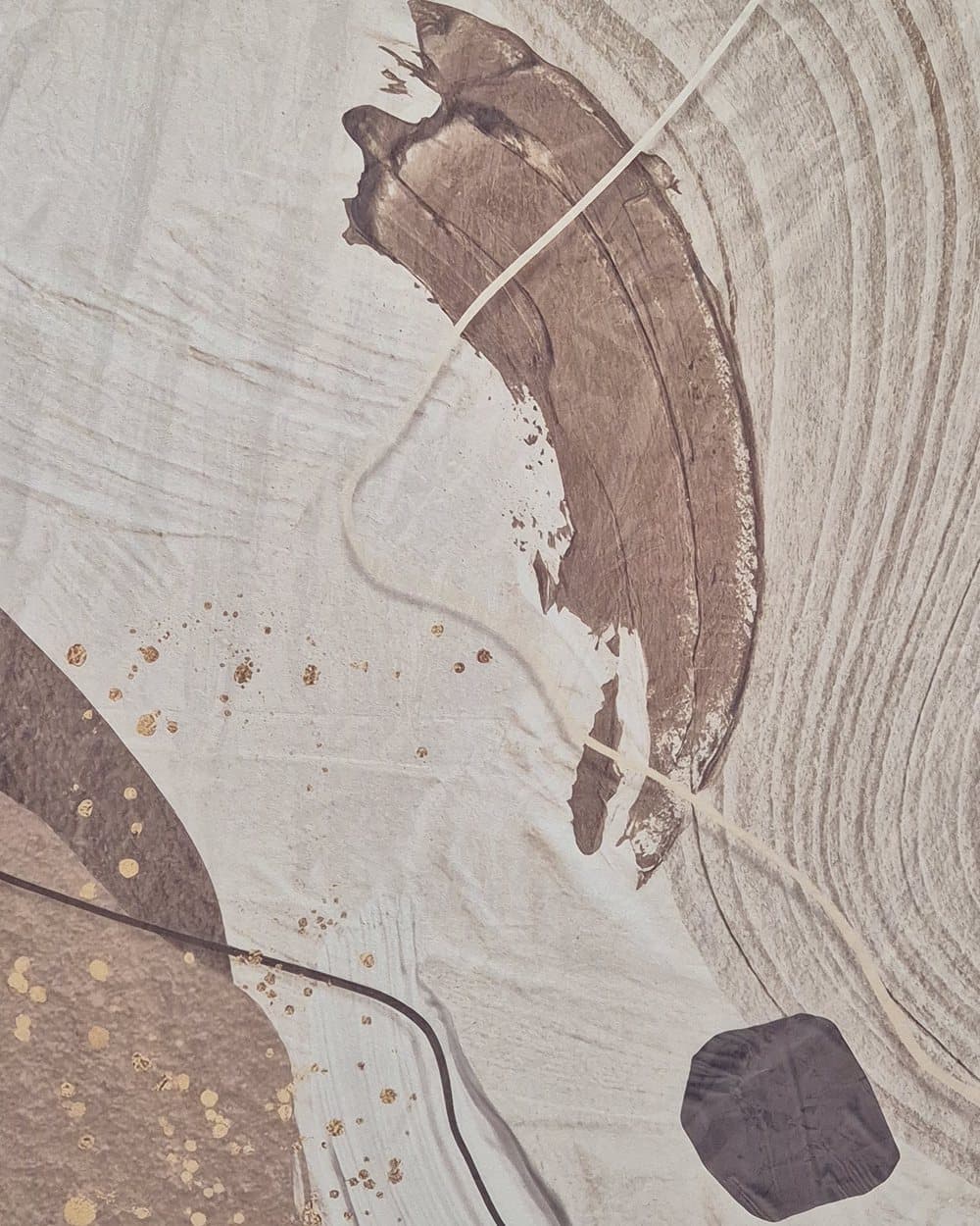 Close-up of Terra as a canvas print: smooth, flat, printed colour